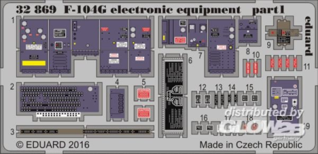 1/32F-104G electronic equipment for Italeri