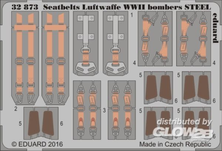 1/32Seatbelts Luftwaffe WWII bombers STEEL