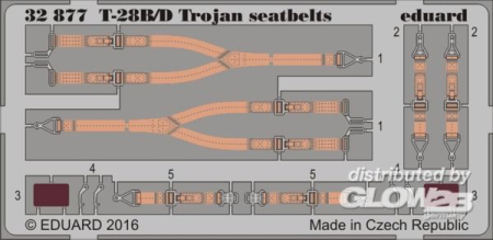 1/32T-28B/D Trojan seatbelts for KittyHawk