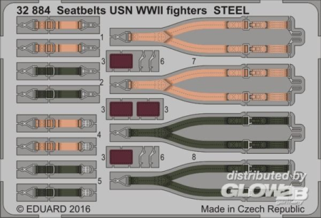 1/32Seatbelts USN WWII fighters STEEL