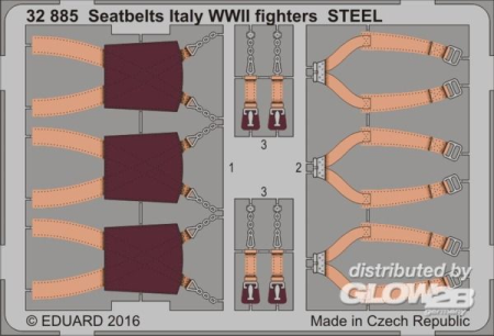1/32Seatbelts Italy WWII fighters STEEL