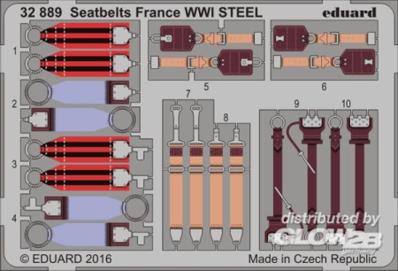 1/32Seatbelts France WWI STEEL