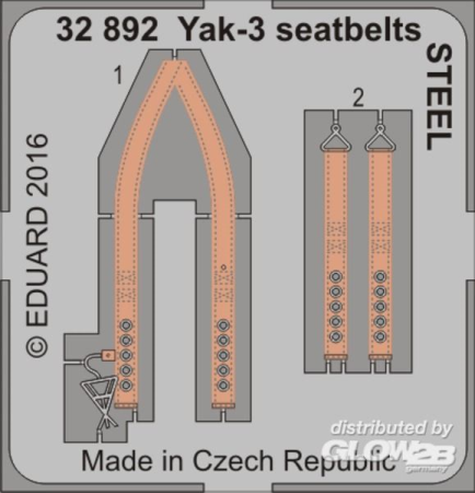 1/32Yak-3 seatbelts STEEL for Special Hobby
