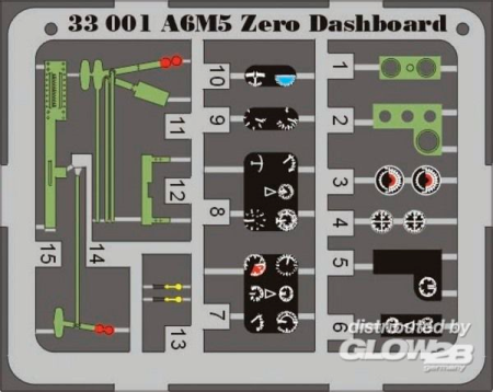 1/32Zoom A6M5 Zero Armaturenbrett
