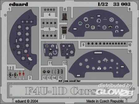 1/32F4U-1 Corsair dashboard, Color