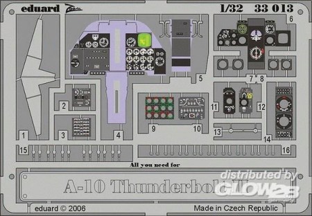 1/32A-10 Thunderbolt II dashboard für Trumpeter-Bausatz