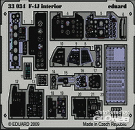 1/32F-4J interior Self adhesive f&#252;r Tamiya Bausatz