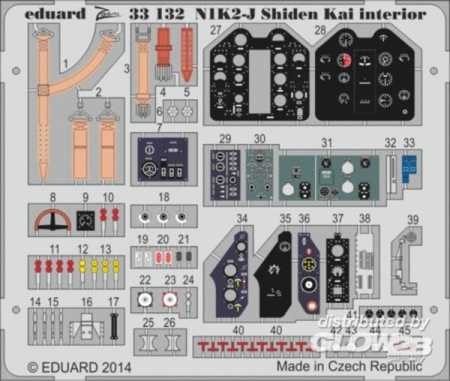 1/32N1K2-J Shiden Kai interior S.A. f.Hasega