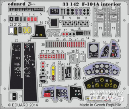 1/32 F-104A interior S.a. 1/32 for Italeri
