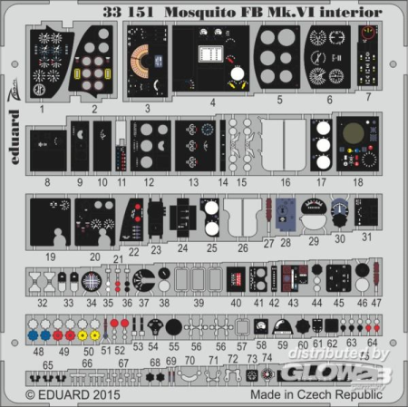 1/32Mosquito Mk.VI interior for Tamiya