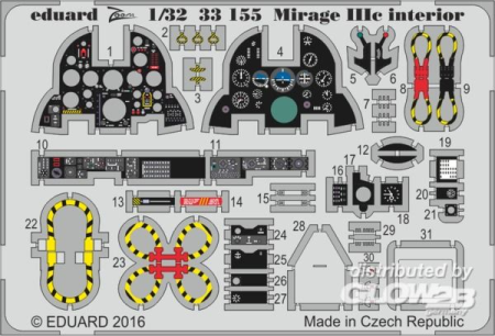 1/32Mirage IIIc interior for Italeri