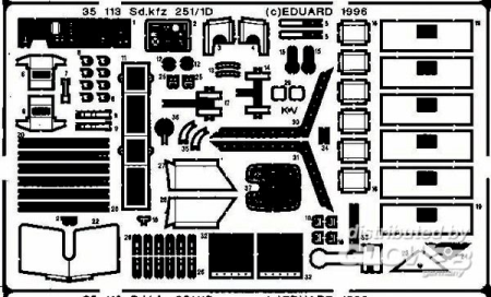 1/35Sd.Kfz. 251/1 Ausf. D Detailbausatz