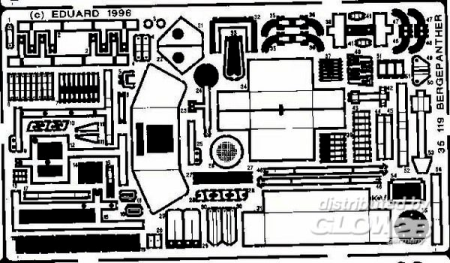 1/35Bergepanther Detailbausatz Au&#223;en