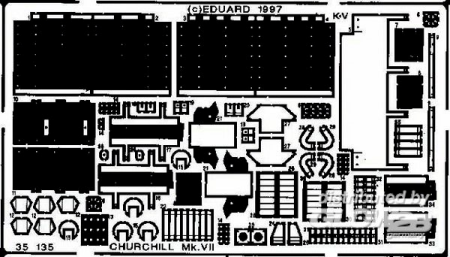 1/35Churchill Mk.VII Detailbausatz Außen