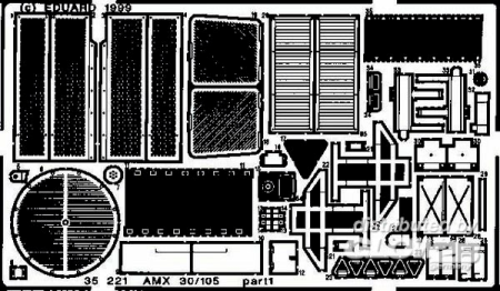 1/35AMX 30/105 Detailbausatz Au&#223;en