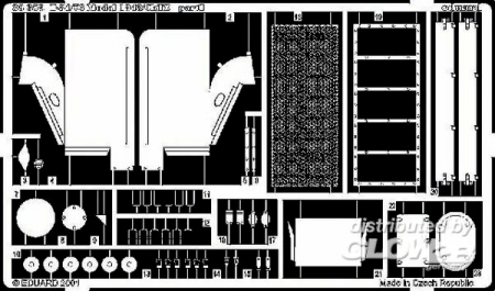 1/35T-34/76 Model 1943/ChTZ Fotoätzsatz