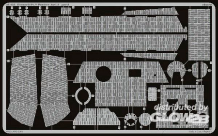 1/35Zimmerit Panther Ausf. A für Tamiya Bausatz