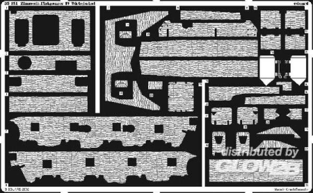 1/35Zimmerit Flakpanzer IV Wirbelwind f&#252;r Tamiya Bausatz