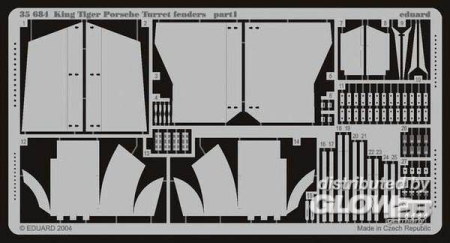 1/35Sd.Kfz. 182 K&#246;nigstiger Porsche Turm Foto&#228;tzsatz