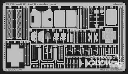 1/35StuG.III Ausf.B exterior für Tamiya Bausatz