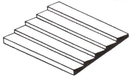 Strukturplatte, 0.5x150x300mm, Spur-N (1 Stk.)