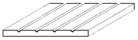 Strukturplatte, 150x300x1,0 m