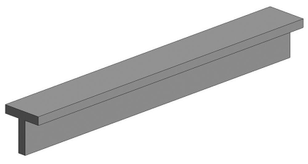 T-Profile, 35 mm, 2,3 height, 2,3 width, 0,8 thick