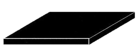 Schwarze Polystyrolplatten, 0.5x150x300 Set (3 Stk.)