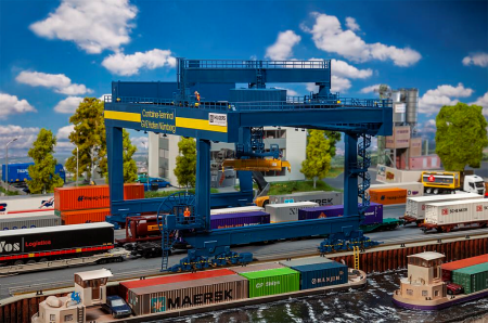 H0 Containerbr&#252;cke GVZ Hafen N&#252;rnberg