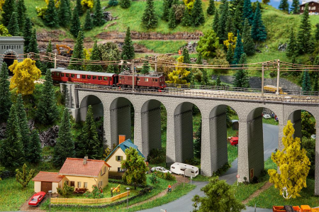 N Viadukt-Set, 2-gleisig, gerade