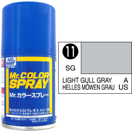 Mr. Color Spray Light Gull Gray Möwengrau Seidengl