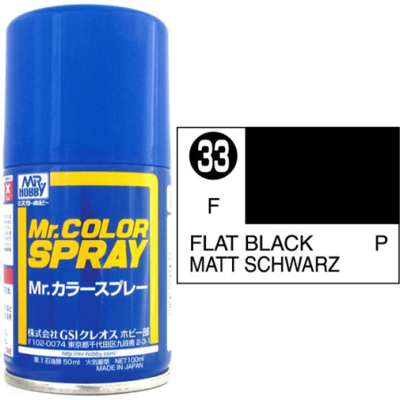 Mr. Color Spray Schwarz Matt  100ml