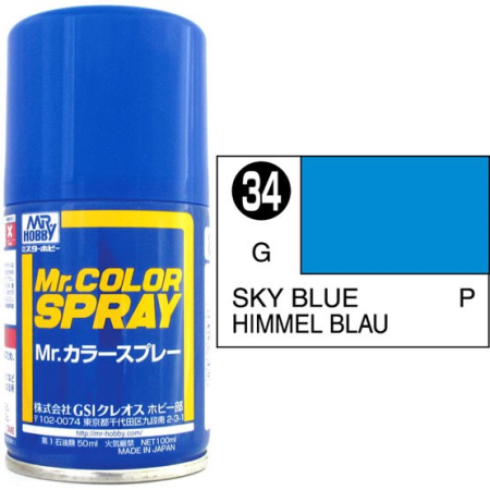 Mr. Color Spray Sky blau glanz  100ml