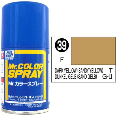 Mr. Color Spray Dunkel Gelb seidenglanz  100ml