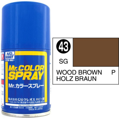 Mr. Color Spray Holzbraun seidenglanz  100ml