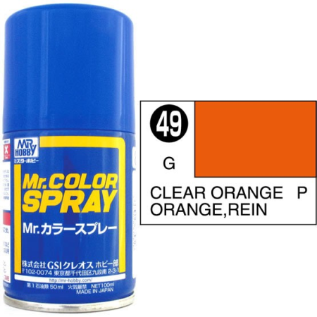 Mr. Color Spray Klar Orange glanz  100ml