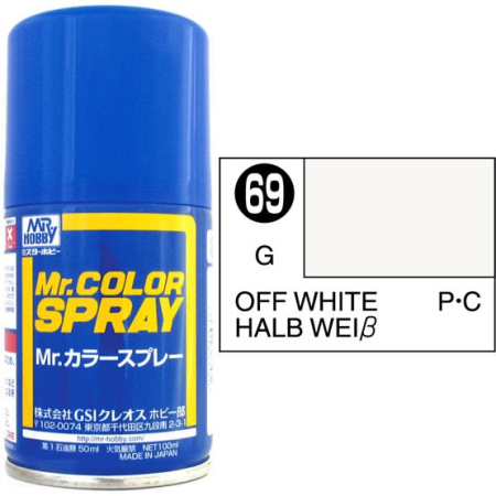 Mr. Color Spray Halbweiss glanz  100ml