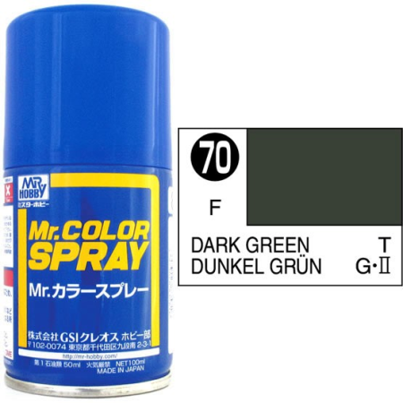 Mr. Color Spray Dunkelgrün matt  100ml