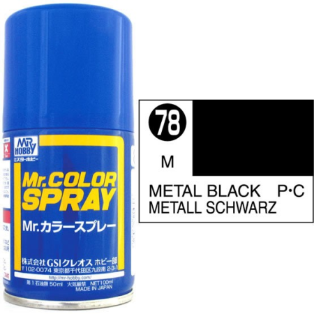 Mr. Color Spray schwarz metallic  100ml