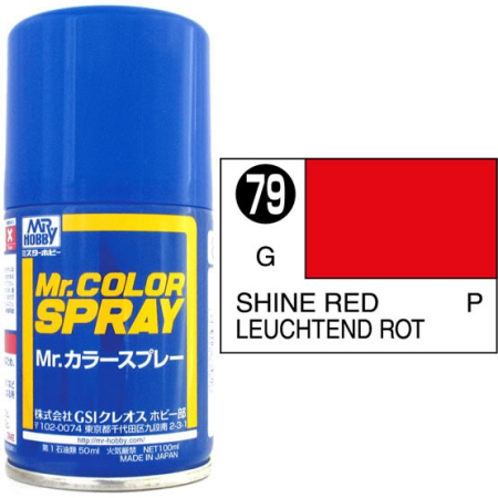Mr. Color Spray leuchtend rot glanz  100ml