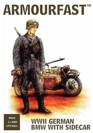 1/72 WW II German Motorcycle BWM