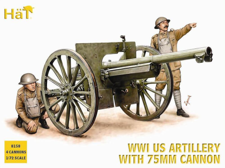 1/72 WW I US Artillery