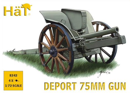 1/72 WW I Italian 75 mm Deport Gun