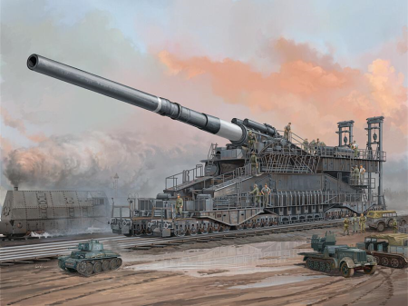 1/72 80 cm K(E) Railwaygun Dora