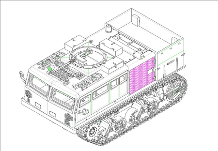 1/72 M4 fasat tractor 155/240
