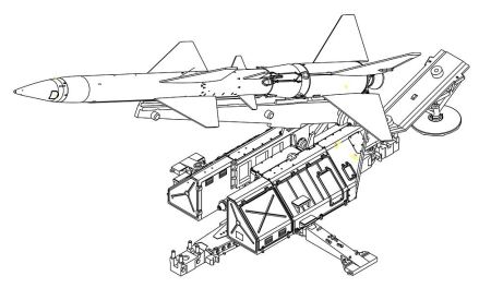 1/72 SAM-2 mit Abschussrampe