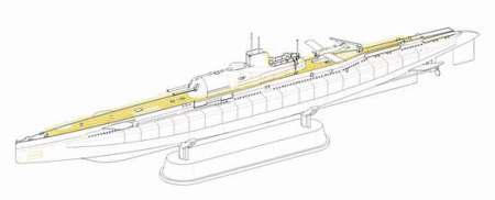 1/350 Surcouf Submarine Cruiser