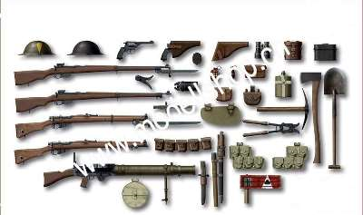 1/35 WWI British Infantery Weapons & Equipment