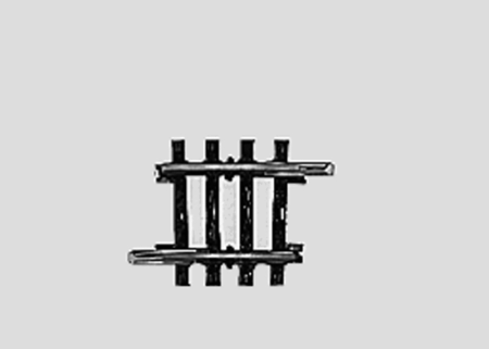 H0 Gleis geb.r424.6 mm.3 Gr.45'