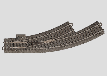 LH CURVED TURNOUT